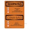Signmission Safety Sign, OSHA WARNING, 7" Height, Renovation Work Contains Lead, Landscape OS-WS-D-710-L-12804 - alternate 1